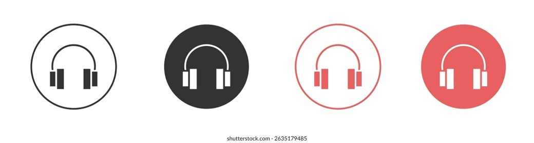 Ear muffs icon vector design template simple and clean style