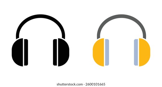 Ear muffs web vector icons