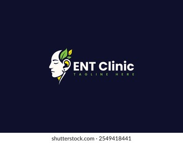 Ear Nose Throat Clinic Logo Vector Template