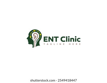 Ear Nose Throat Clinic Logo Vector Template