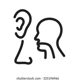 Ear, Nose, Throat, Ent, Icon Vector Image. Can Also Be Used For Healthcare And Medical. Suitable For Web Apps, Mobile Apps And Print Media.