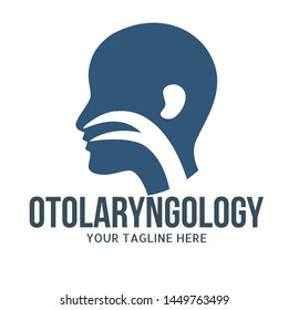 ear nose throat (ENT) logo for Otolaryngologists clinic and hospital concept. vector illustration