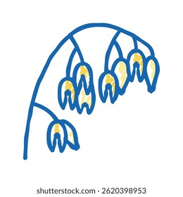 ear oatmeal doodle icon sketch vector. ear oatmeal sign. isolated symbol illustration