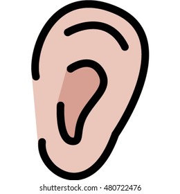 ear  outline icon