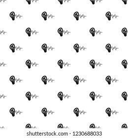 Ear pattern seamless vector repeat geometric for any web design