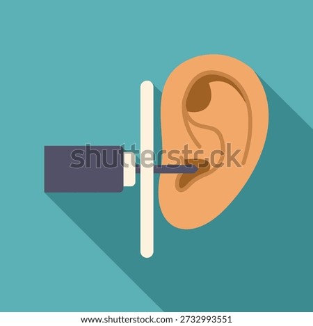 Ear piercing process with a gun tool for body modification