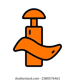 Ear Plug Color Icon. Vector Flat Illustration