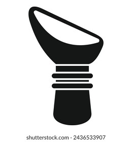 Icono de protección de tapón de oído vector simple. Cancelando ruido. Atención médica oídos