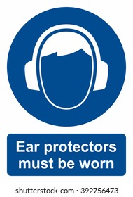 Ear protection sign