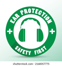 Ilustración vectorial de signo de protección ocular.