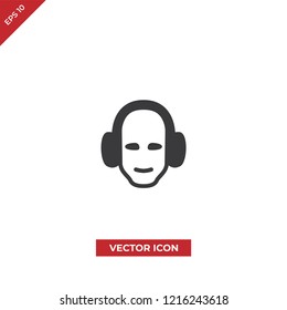 Ear protection vector icon