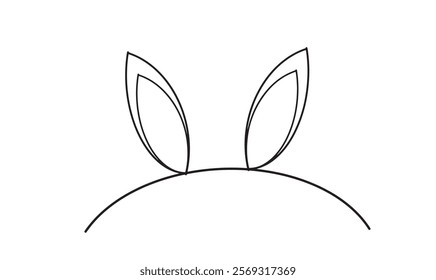 Ear rabbit bunny happy easter egg day drawing element graphic design character cartoon icon april month 2025 animal spring season event art mammal happy easter day festival celebration party decorate