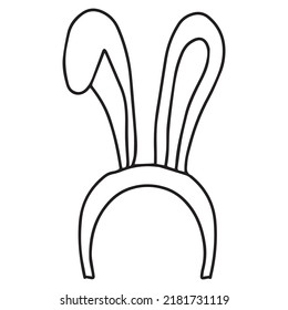 ear rabbit sign or symbol element design. ear rabbit icon