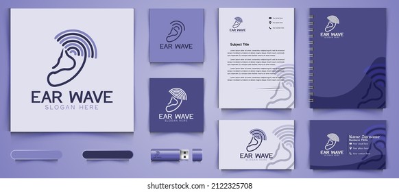 ear radiology medical logo and business branding template Designs Inspiration Isolated on White Background