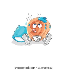 vector de daño de oído. personaje de caricatura