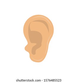 Ear simple illustration clip art vector