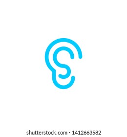 Ear Sound Simple Logo Designs