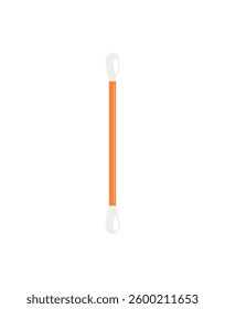 Ear stick clean isolated sign. Ear cleaning stick