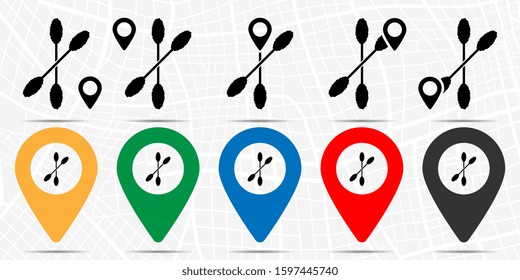 Ear sticks icon in location set. Simple glyph, flat illustration element of medicine theme icons