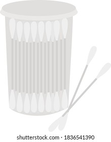Ear sticks, illustration, vector on white background