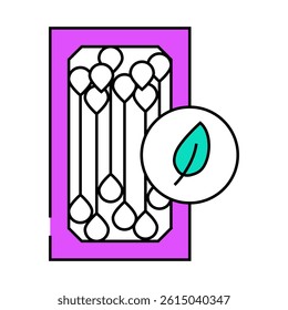 ear sticks zero waste line icon vector. ear sticks zero waste sign. isolated symbol illustration