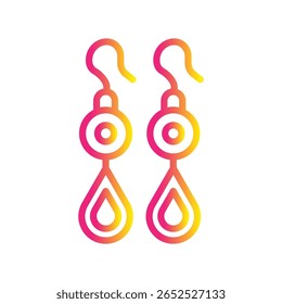 Icono del Vector de la ilustración del gradiente del color que puede modificar o editar fácilmente 