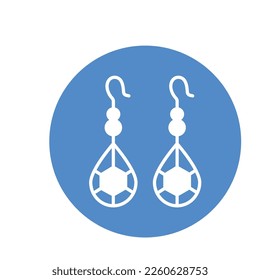 Ear studs Vector Icon easily modified

