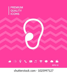 Ear symbol icon