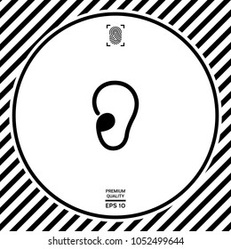 Ear symbol icon