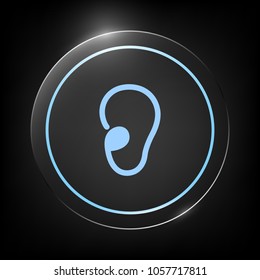 Ear symbol icon