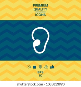 Ear symbol icon