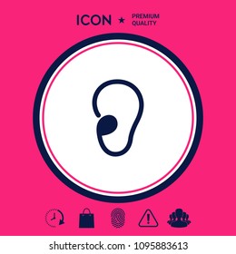 Ear symbol icon