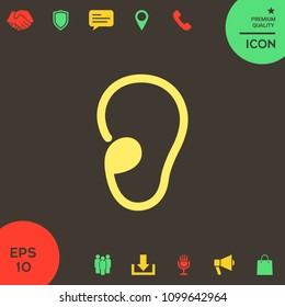 Ear symbol icon