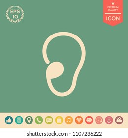 Ear symbol icon