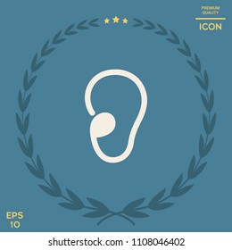 Ear symbol icon