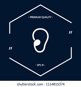Ear symbol icon