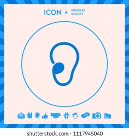 Ear symbol icon