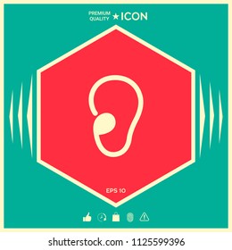 Ear symbol icon