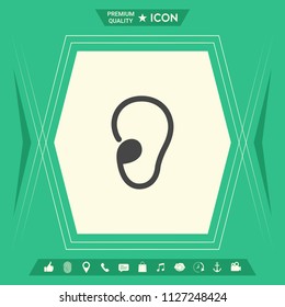 Ear symbol icon