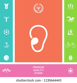 Ear symbol icon