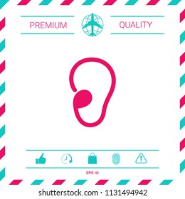 Ear symbol icon