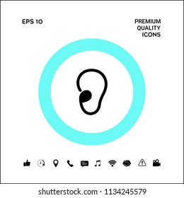 Ear symbol icon