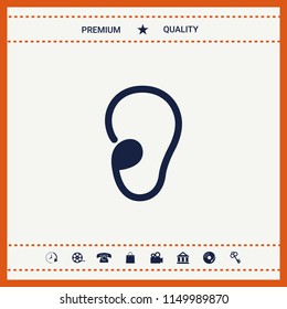Ear symbol icon