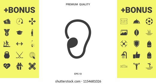 Ear symbol icon