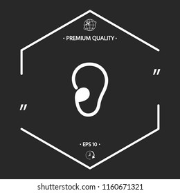 Ear symbol icon