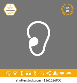 Ear symbol icon