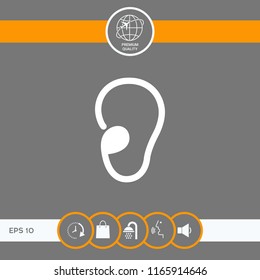 Ear symbol icon
