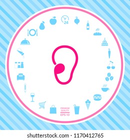 Ear symbol icon