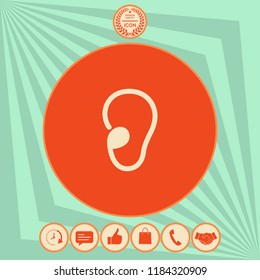 Ear symbol icon