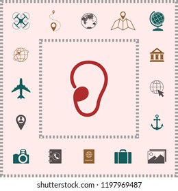 Ear symbol icon